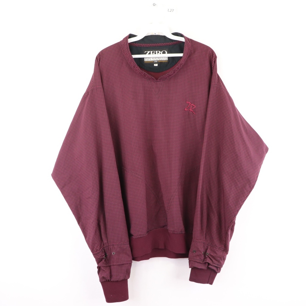 Zero Restriction Mens Large Houndstooth Jacket Red - image 1